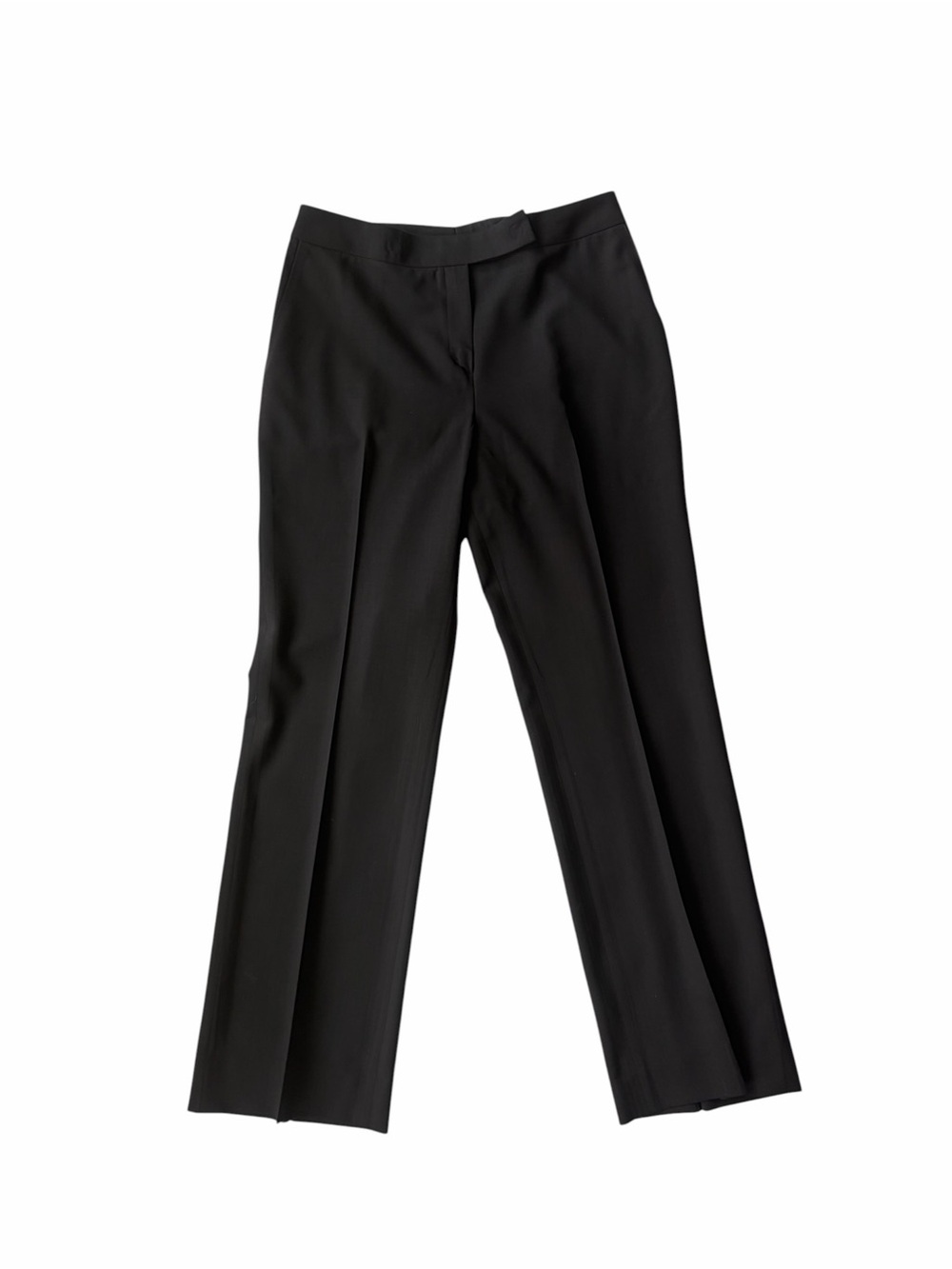 Akris Punto 100% Wool Chocolate Brown Straight Leg Trousers-Size 8